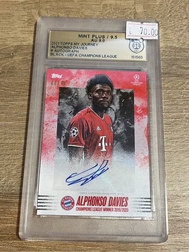 Topps alphonso davies auto - davies,