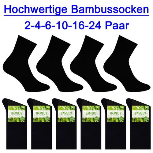 Herren bambussocken schwarz - bambussocken,