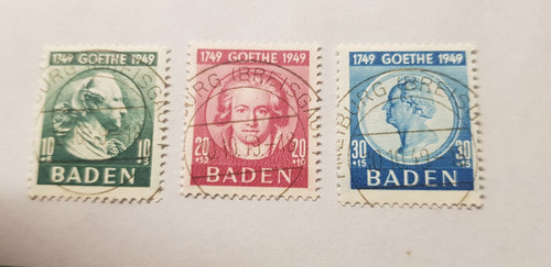 Briefmarken frz baden - frz,