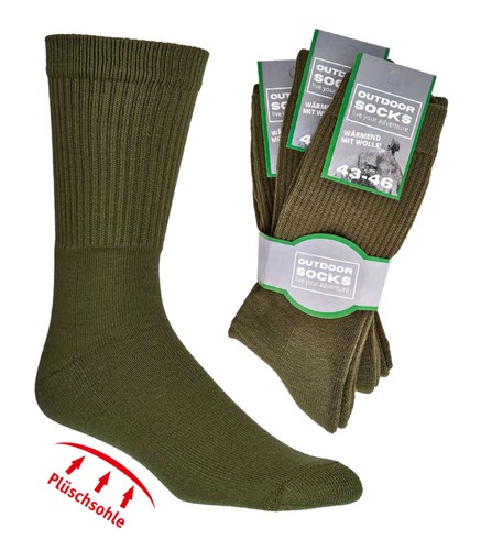 Robuste army socken mit wolle - robuste,