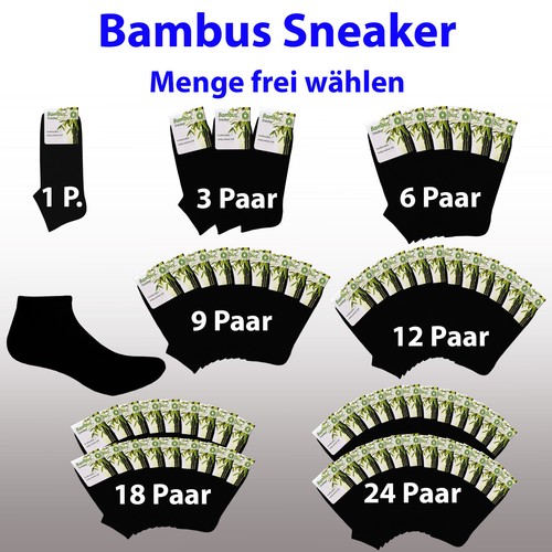Socken sneaker schwarz - 1-24,
